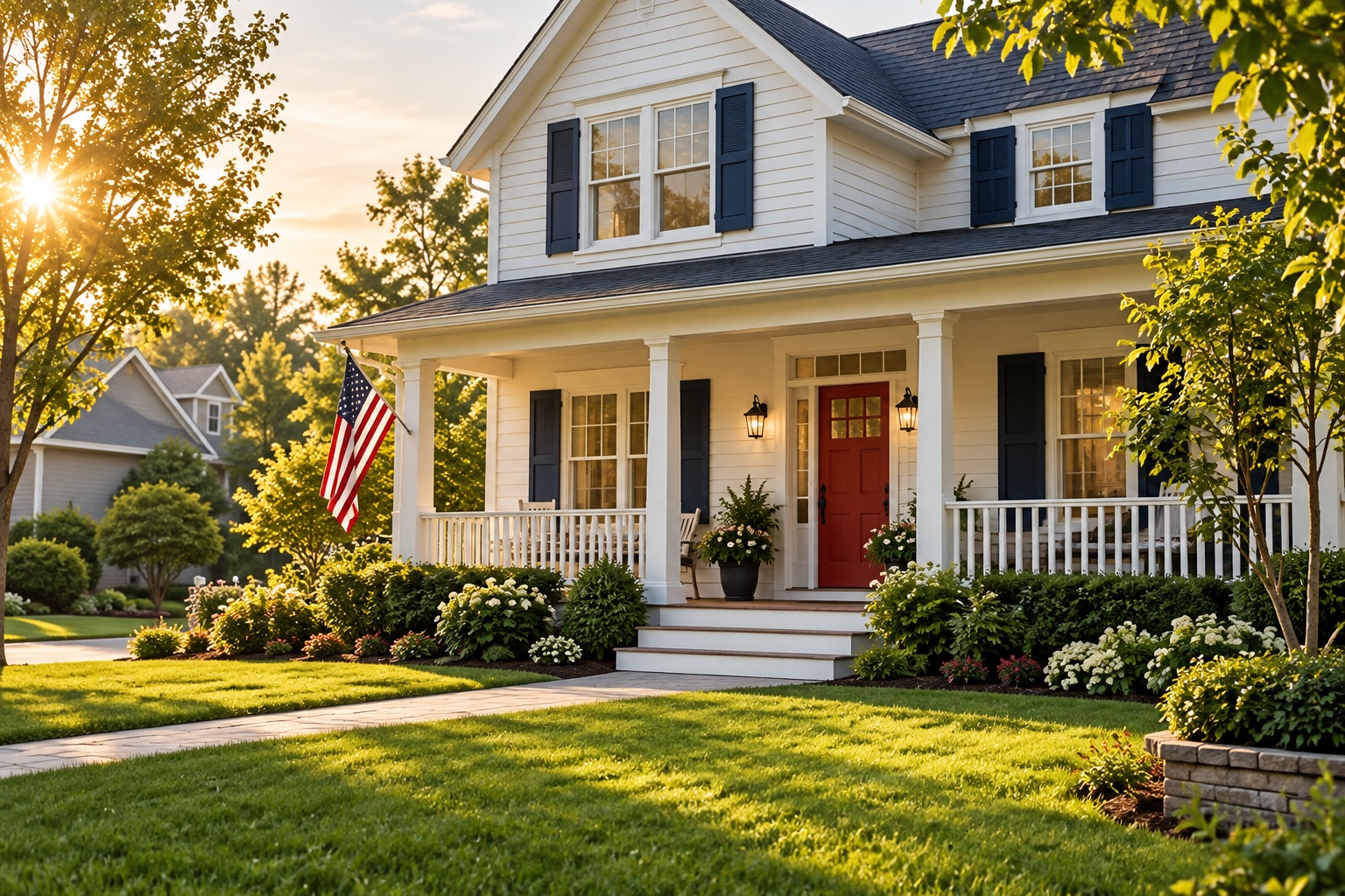 Illustrative American home
